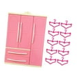 thumbnail image 2 of Armario para muñecas, muebles para muñecas en miniatura, lindos accesorios para casa de muñecas, con percha de tela, regalos del Día de San Valentín con colgador de corazón Hugo armario de muñecas, 2 of 10
