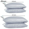 Spencer Black Satin Pillowcases, Queen, (2 Count)