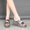 Silver, variant on WIZUTIZ Shower Slippers for Women Vintage Soft Lightweight Womens Summer Sandals Soft EVA Shower Shoes Wedge Sandals Platform Heels Slides BOHO Knitted Beach Slippers Indoor Slippers