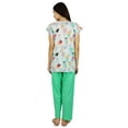 thumbnail image 5 of Bimba Womens Pajama Night Wear Set Short Sleeve Shirt with Pyjamas - Night Suit, 5 of 8
