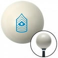 thumbnail image 1 of American Shifter  Blue 10 Sergeant Major Ivory Shift Knob with M16 x 1.5 Insert Shifter Auto Manual, 1 of 1