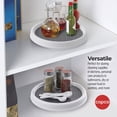 thumbnail image 3 of Copco - Armario de despensa antideslizante Lazy Susan 5220590, 9 pulgadas, blanco/gris, paquete de 2, 3 of 7