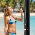 thumbnail image 3 of TLSUNNY 7.1FT 9.3 Gallon Solar Heated Shower with Shower Head, Handhold & Foot Tap for Poolside Backyard Beach Spa, 3 of 10
