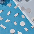 thumbnail image 4 of 60 Pieces Flat Blank Stamped Tag Pendant Charm DIY Jewelry Craft Making, 4 of 5