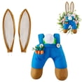 thumbnail image 6 of JHEHF Easter BunnyButt and Ears Wreath Kit DIY Cute Rabbit Ear Wreath Attachment for Farmhouse Spring Festivals Outdoor Hanging Welcome Sign Garland Decorative Craft Supplies, 6 of 6