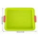 thumbnail image 4 of Ounissouiy Bandeja para hornear pasteles cuadrada de silicona Bandeja para hornear antiadherente con mango grueso Utensilios para hornear Herramientas y accesorios para hornear verde, 4 of 6