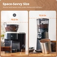 thumbnail image 5 of Greater Goods Burr Coffee Grinder, 8 Precise Grind Settings, 3-10 Cup, Espresso, Cupping, AeroPress, V60, Chemex, French Press, Toddy, Adjustable Settings & Built-in Scale (Onyx Black), 5 of 7