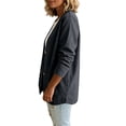 thumbnail image 4 of Stralyhd Denim Cardigan for Women Lightweight Long Sleeve Open Front Jean Jacket Casual Trendy Loose fit V Neck Button up Cardigans Black S, 4 of 5