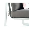 thumbnail image 4 of Elle Decor Mirabelle Outdoor Armless Chair in Gray and French White, 4 of 10