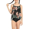 thumbnail image 2 of Arvbitana Family Matching 2pcs Swimsuit Set Sleeveless Off Shoulder Floral Vest Tops + Swimwear Shorts Summer Swimming Pool Beach Bathing Suits, 2 of 10