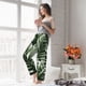 thumbnail image 5 of Balery Tropical Palm Leaves1 Pantalones de pijama para mujer, pijamas ultraligeros, pantalones de estar por casa-Medium, 5 of 6