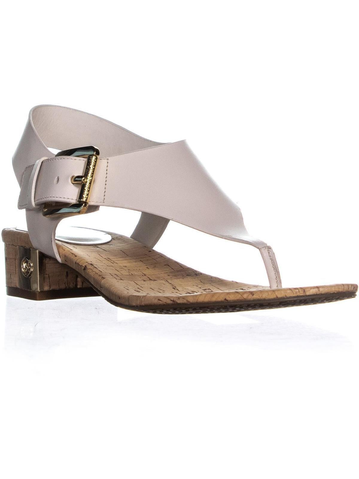 Michael Kors - Womens MICHAEL Michael Kors London Thong Buckle Sandals, Light Cream, 8.5 US / 38 