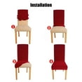 thumbnail image 3 of INFINITY COLLECTION Spandex Fabric Stretchable Elastic Slipcovers for Chairs Protector Cover Removable Washable for Dining, Kitchen, Party, Hotel, Restaurant, 3 of 4