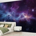 thumbnail image 2 of Peel and Stick Wallpaper Universe filled stars nebula Modern Art Wall Mural Decor Self Adhesive and Removable 69in x 98in, 2 of 8