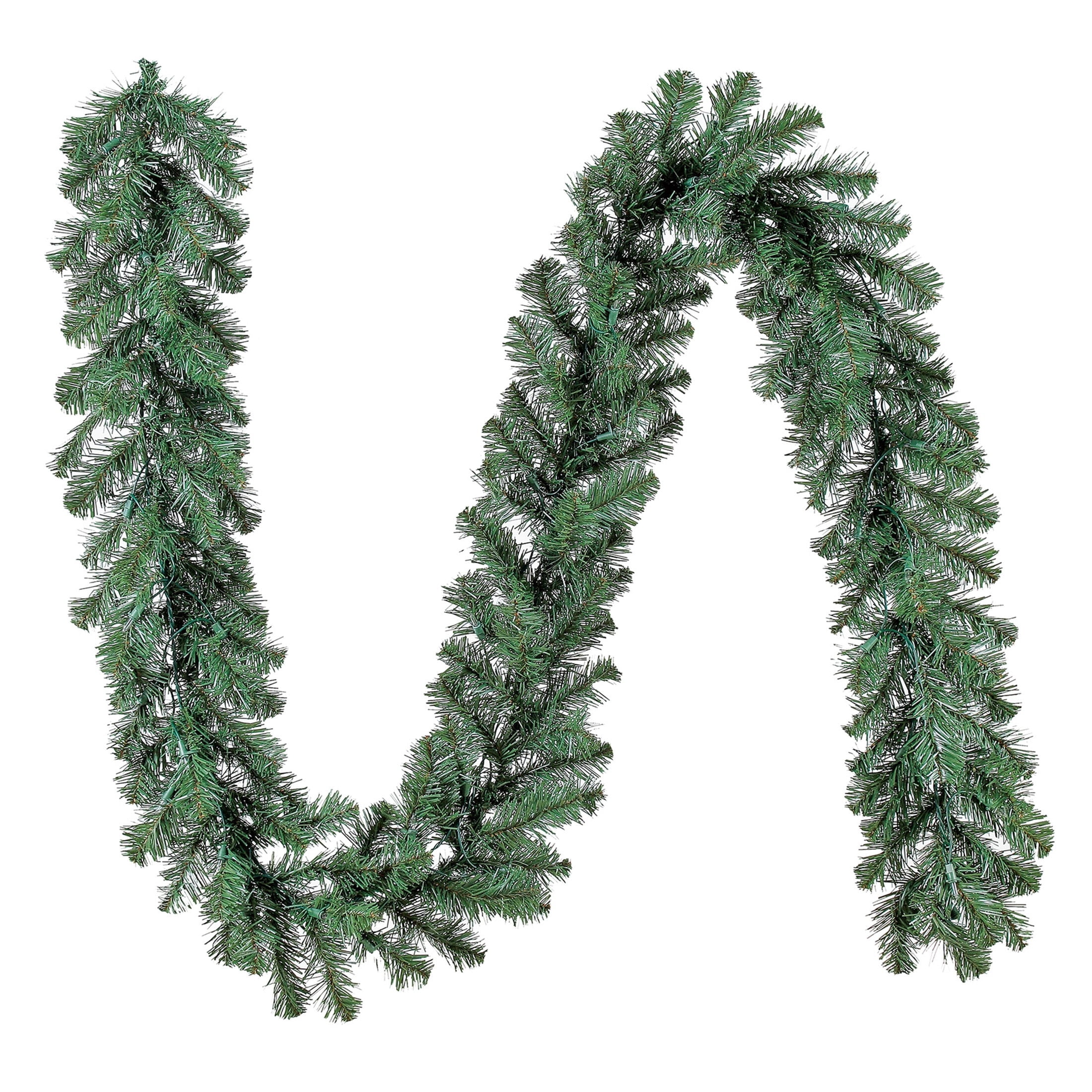 Napa Pre-Lit Warm White LED Artificial Christmas Garland, Green, 9', by Holiday Time