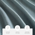 thumbnail image 3 of Cotton Blend Waffle Texture Shower Curtain, 3 of 7