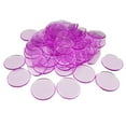 thumbnail image 1 of HLONK Round Plastic Counters 100Pcs 19mm Bingo Transparent Color Counting Math Game Counters Markers, 1 of 9