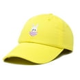 thumbnail image 4 of DALIX Cute Easter Bunny Kids Hat Embroidered Girls Baseball Cap in Minion Yellow, 4 of 6