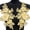 Yellow, variant on Sewing On Iron On Flower Patches with Sequins Embroidery for Easy Crafting Projects Polyester