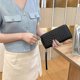 thumbnail image 2 of Ladies Zip Wallet and Cell Phone Clutch with RFID Blocking, PU Vegan Leather (Black), 2 of 4