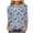 Blue, variant on Towmus Plus Size 3/4 Sleeve Tops For Women,Women'S Casual 3/4 Sleeve T-Shirts Round Neck Blouses Loose Fit Pullover Shirt Cute Tunic Tops Basic Tees