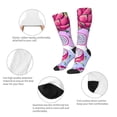 thumbnail image 4 of Bingfone Compression Socks for Women and Men Long Socks for Running Athletic Cycling Nurse-Dragon Fruit, 4 of 8