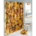 thumbnail image 4 of Fall Shower Curtain Maple Leaf Bathroom Curtains with Hooks, Waterproof Fabric Autumn Fallen Leaves Thanksgiving Bath Shower Curtains Set for Bathroom Bathtubs Decor 36x72 Inch, 4 of 7