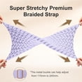 thumbnail image 3 of REQO Braided Stretchy Band Compatible for Fitbit Sense/Versa 3/4 and Sense 2, Soft Elastic Strap Bracelet Wrist Bands for Smart Watch, Accessory for Men and Women, 3 of 8