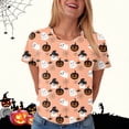thumbnail image 6 of Akiihool Womens Fall Clothes Halloween Shirts for Women Halloween Teacher Shirts Ghost Shirt Fall Retro Vintage Oversized T-Shirt (Pink,5XL), 6 of 9