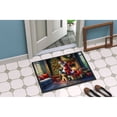 thumbnail image 4 of Carolines Treasures DAC4127JMAT 24 x 36 in. Unisex Irish Wolfhound & Santa Claus Doormat, 4 of 5