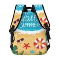 thumbnail image 4 of Gaeub Hello Summer1 Ergonomic Lightweight Laptop Backpack - Multiple Pockets for School, Work, Travel, Outdoor Activities -One Size, 4 of 5