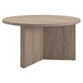 thumbnail image 3 of Henn&Hart Table Basse Ronde 32 Pouces en Bois Manufacturé Chêne Gris Antique, 3 of 6