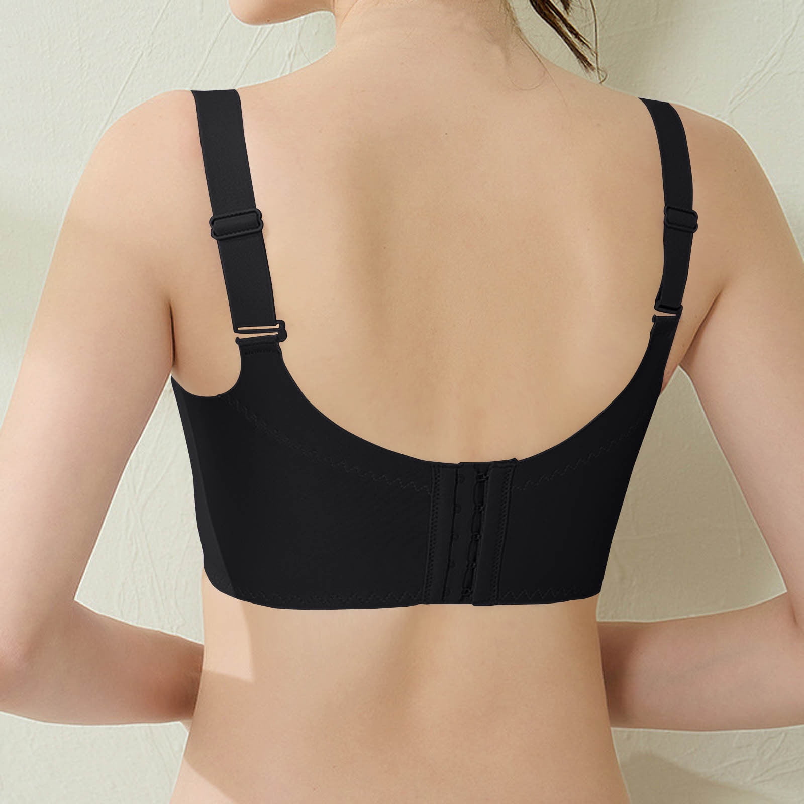 Wancir No-WireWireless Bras for Women Full Coverage Supportive Lightly Lined Cup Lace Bra