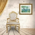 thumbnail image 3 of Maria, Robin 24x19 Gold Ornate Wood Framed with Double Matting Museum Art Print Titled - Green Fields I, 3 of 4