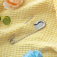 thumbnail image 6 of 8 Pack 5 Inch Jumbo Safety Pins - Heavy Duty Stainless Steel Extra Large Pins for Upholstery, Sewing, Quilting & Outdoor Crafts (Silver), 6 of 7