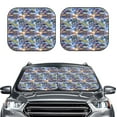 thumbnail image 2 of Windshield Sun Shade, Coconut Tree Suv Foldable Car Sun Shade Windshield For Front, 2 Pieces, 2 of 4