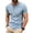 Light Blue, variant on Mens Jacquard Henley Shirts Short Sleeve Breathable Button Down Tshirt Summer Stretchy Lightweight Comfy Daily Wear Tops Navy M