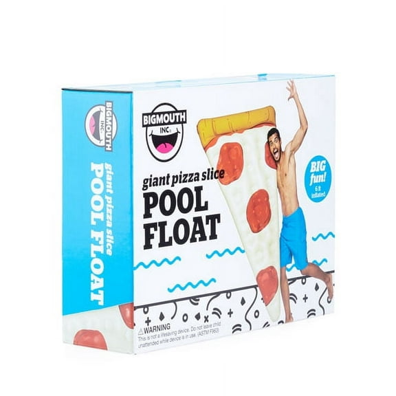 BIGMOUTH INC Vinyl Inflatable Giant Pizza Slice Pool Float