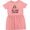 thumbnail image 3 of Inktastic My Gigi Loves Me Girl Owl Girls Toddler Dress, 3 of 5