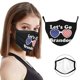 thumbnail image 4 of 5 fundas para la cara Let's Go Brandon, reutilizables, lavables, de tela para adultos, transpirables, 3 capas, estilos aleatorios, a prueba de polvo, con trabilla ajustable para las orejas, 4 of 8