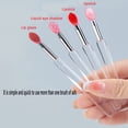 thumbnail image 3 of Pinceles de silicona para labios TEONEI, aplicador de brillo labial, 6 unidades, 3 of 9