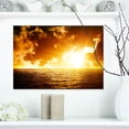 thumbnail image 1 of Fiery Sunlight in Beach during Sunset - Seascape Canvas Art Print, 1 of 3