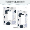 thumbnail image 5 of ZICANCN Outlet Covers Wall Plate, Spring Floral Glittery Light Switch Cover Decorative, Duplex Toggle Combo 1-Gang, 5 of 9