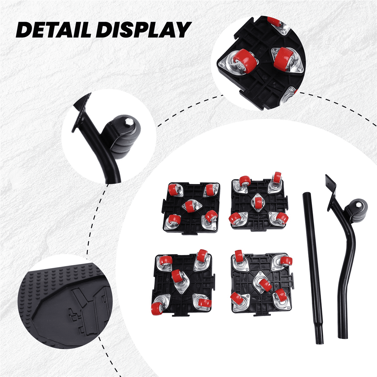Universal Wheel Moving Tool Heavy Duty Furniture Handling Tools Moving Furniture Helper Removable Moving Tool
