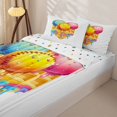 thumbnail image 3 of Homewish Heart Shaped Baseball Ice Cream Print Zipper Full Size Comforter Sets with Fitted Sheet and 2 Pillowcases,Waffle Cone Zipper Bedding Set For Kids Boys And Girls,Reversible,4 Pieces, 3 of 7