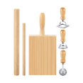 thumbnail image 1 of Elodie Gnocchi Pasta Maker Dumpling Making Pasta Making Tool Set for Homemade Gifts 6 Pieces, 1 of 8