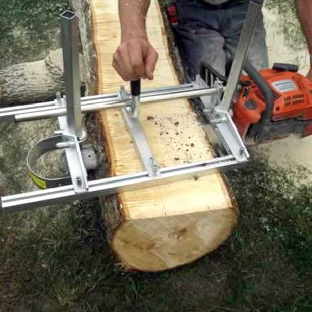 Mini moulin à tronçonneuse, coupe du bois, tronçonneuse, meuleuse, rail de  guidage du bois pour ouvriers