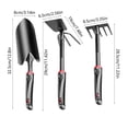 thumbnail image 2 of Hand Hoe Garden Tool, 3-Piece Garden Shovel Set Steel Planting and Digging Tools, Earth Loosening Rake, Garden Tool Set, 2 of 7