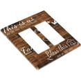 thumbnail image 3 of Sdmnsg-T Rustic Inspirational Quotes Print 2-Gang Rocker Decorative Electrical Receptacle Outlet Plates Covers for Bedroom Kitchen Farm House Decor, 3 of 5