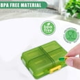 thumbnail image 4 of Travel Organizer | 8 Compartments Pill Case | Portable, Compact, Leakproof Design | Large Capacity, Moisture-Proof Storage Box | Pocket Size 9x7x3cm | Gray, Yellow, Green, Blue | 1 Pack, 4 of 6